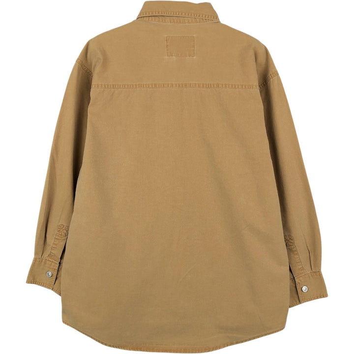Levi's long-sleeved cotton shirt, women's size L (approx.) cotton ocher yellow type Vintage Second Hand