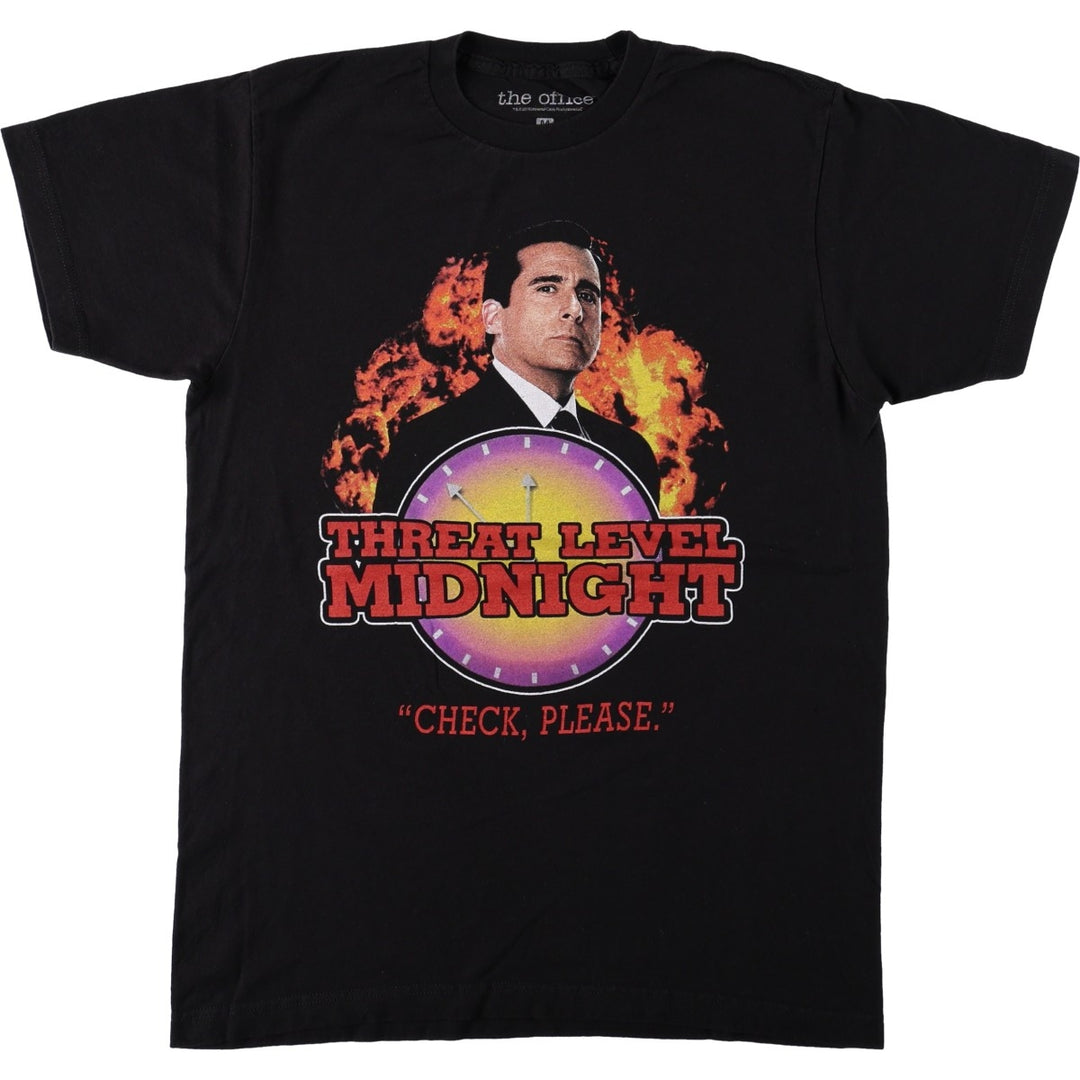 THE Office Threat Level Midnight Movie T-Shirt (Men's Size M) cotton black type Vintage Second Hand
