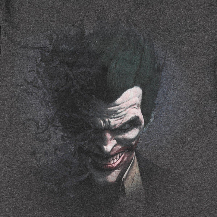 INJUSTICE BATMAN Joker Movie T-Shirt (Men's Size M) cotton Charcoal Vintage Second Hand