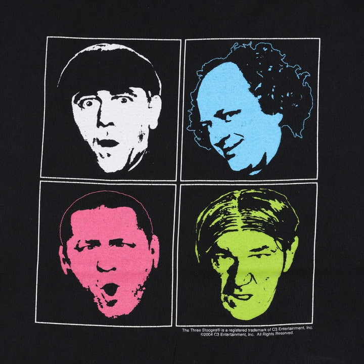 2000'S The Three Stooges Movie T-shirt (Men's XL equivalent) unclear black type Vintage Second Hand