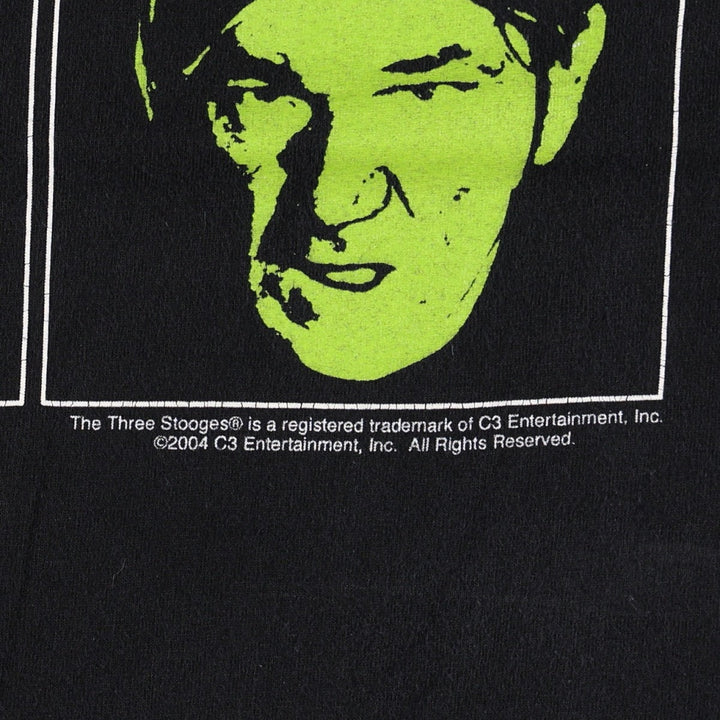 2000'S The Three Stooges Movie T-shirt (Men's XL equivalent) unclear black type Vintage Second Hand
