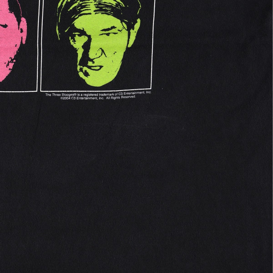 2000'S The Three Stooges Movie T-shirt (Men's XL equivalent) unclear black type Vintage Second Hand