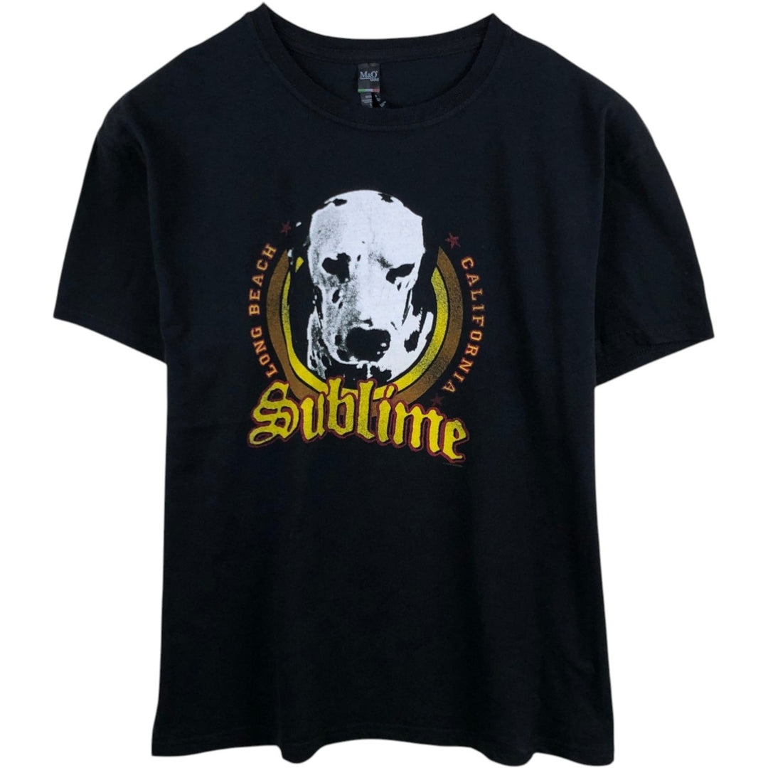 SUBLIME Band T-shirt, Men's Size L (equivalent), Crew Neck cotton black type Vintage Second Hand