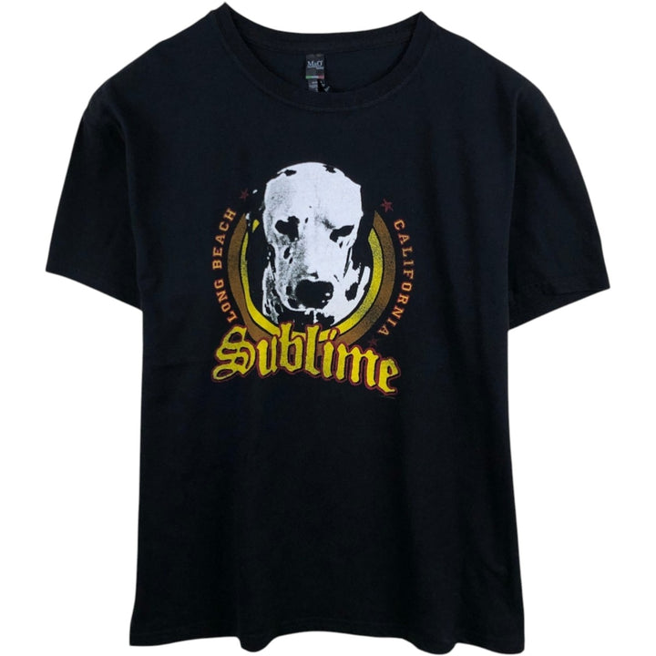 SUBLIME Band T-shirt, Men's Size L (equivalent), Crew Neck cotton black type Vintage Second Hand
