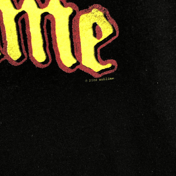 SUBLIME Band T-shirt, Men's Size L (equivalent), Crew Neck cotton black type Vintage Second Hand