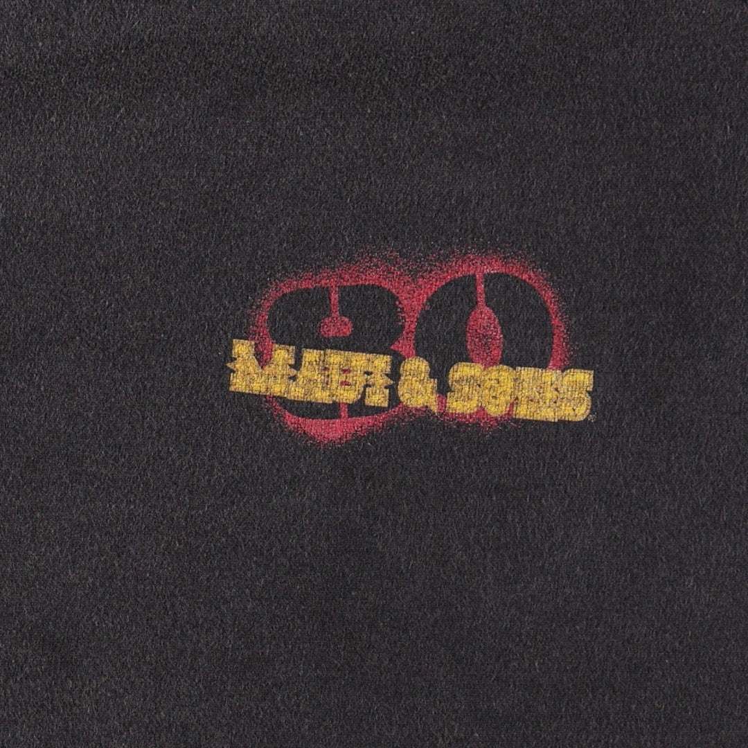 2000'S MAUI and SONS Skull Pattern Surf Skate T-Shirt (Men's Size M) unclear black type Vintage Second Hand