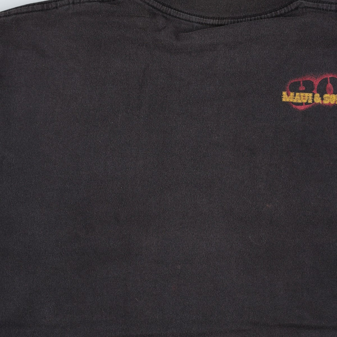 2000'S MAUI and SONS Skull Pattern Surf Skate T-Shirt (Men's Size M) unclear black type Vintage Second Hand