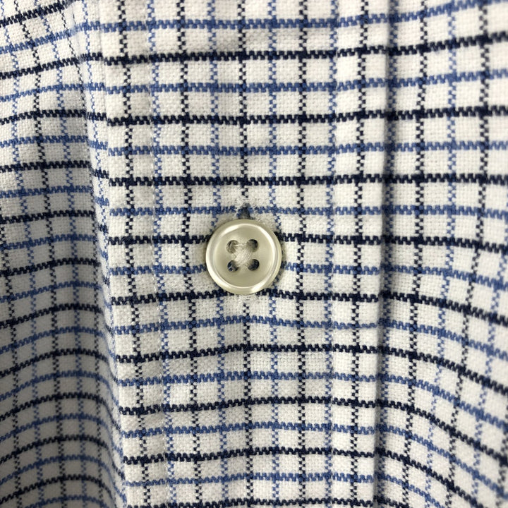 Ralph Lauren BLAKE long sleeve button down check shirt, men's size M cotton blue type Vintage Second Hand