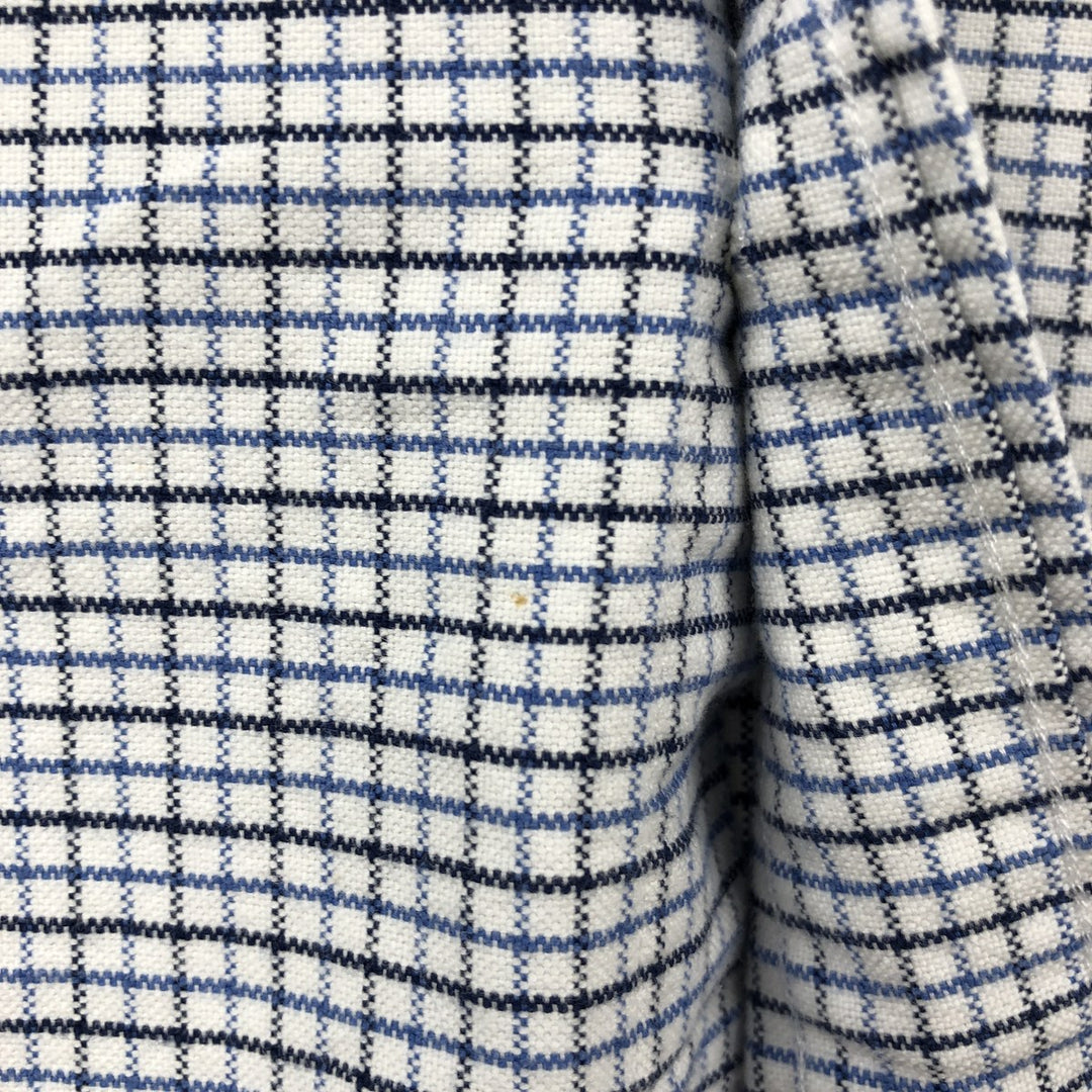 Ralph Lauren BLAKE long sleeve button down check shirt, men's size M cotton blue type Vintage Second Hand