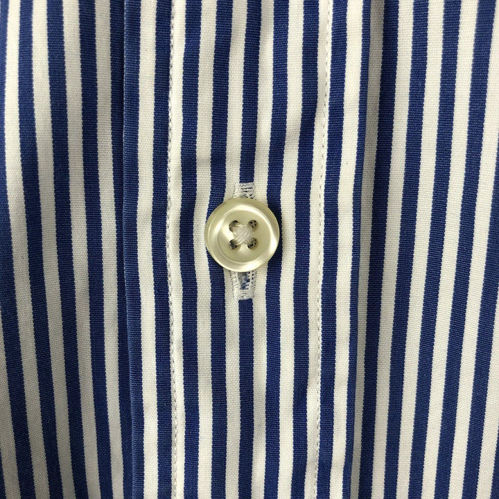 Ralph Lauren Classic Fit Short Sleeve Button Down Striped Shirt Men's M cotton blue type Vintage Second Hand