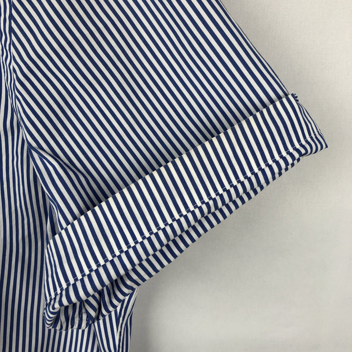 Ralph Lauren Classic Fit Short Sleeve Button Down Striped Shirt Men's M cotton blue type Vintage Second Hand
