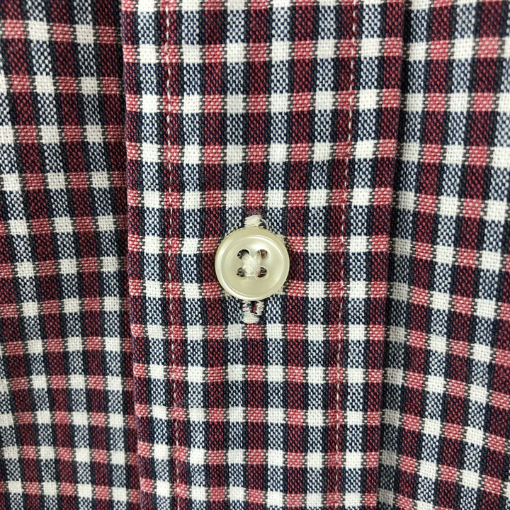 Ralph Lauren Polo by Ralph Lauren BLAKE Short-Sleeve Button-Down Check Shirt, Men's Size M (approx.) cotton red type Vintage Second Hand