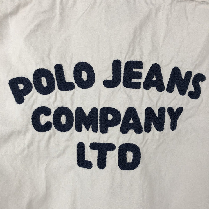 Ralph Lauren POLO JEANS COMPANY Short-Sleeve Cotton Shirt, Men's Size M (approx.) cotton Beige type Vintage Second Hand
