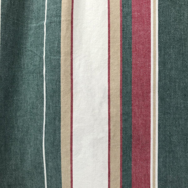 Ralph Lauren multi-stripe short-sleeved button-down shirt, men's size XL (approx.) cotton green type Vintage Second Hand