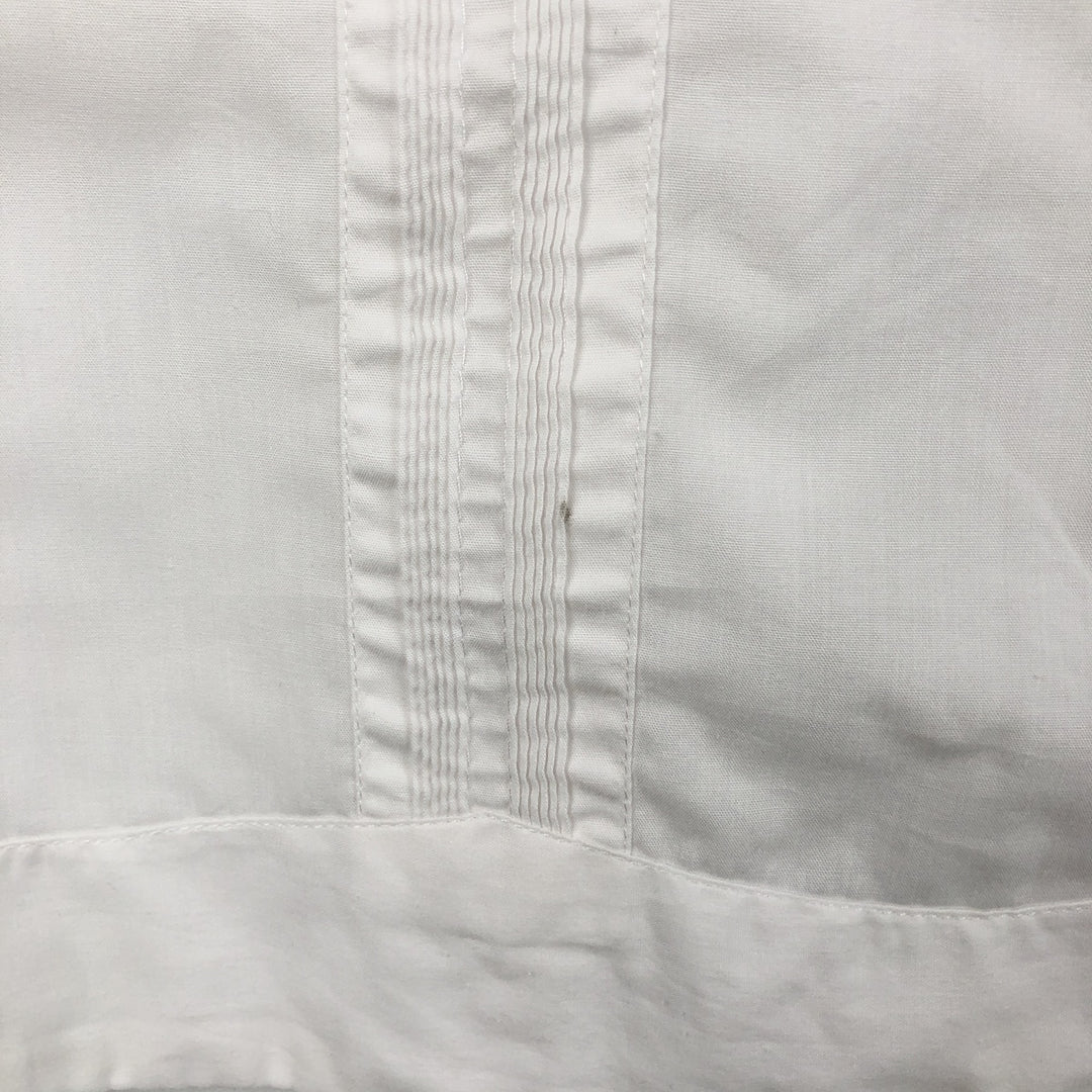 Authentica Short-Sleeve Open-Collar Mexican Shirt, Cuban Shirt, Boxy Shirt, Men's Size XL cotton white type Vintage Second Hand