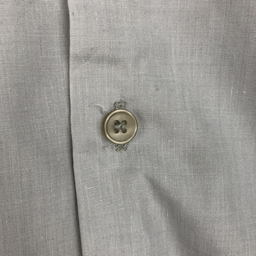 MAXIMOS Short-Sleeve Open-Collar Mexican Shirt, Cuban Shirt, Boxy Shirt, Men's Size M (approx.) polyester gray type Vintage Second Hand