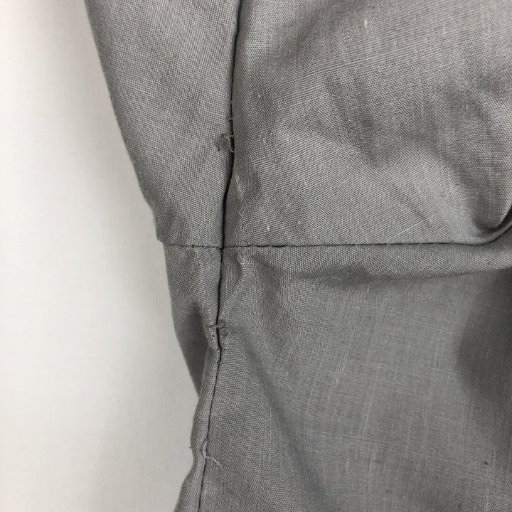 MAXIMOS Short-Sleeve Open-Collar Mexican Shirt, Cuban Shirt, Boxy Shirt, Men's Size M (approx.) polyester gray type Vintage Second Hand