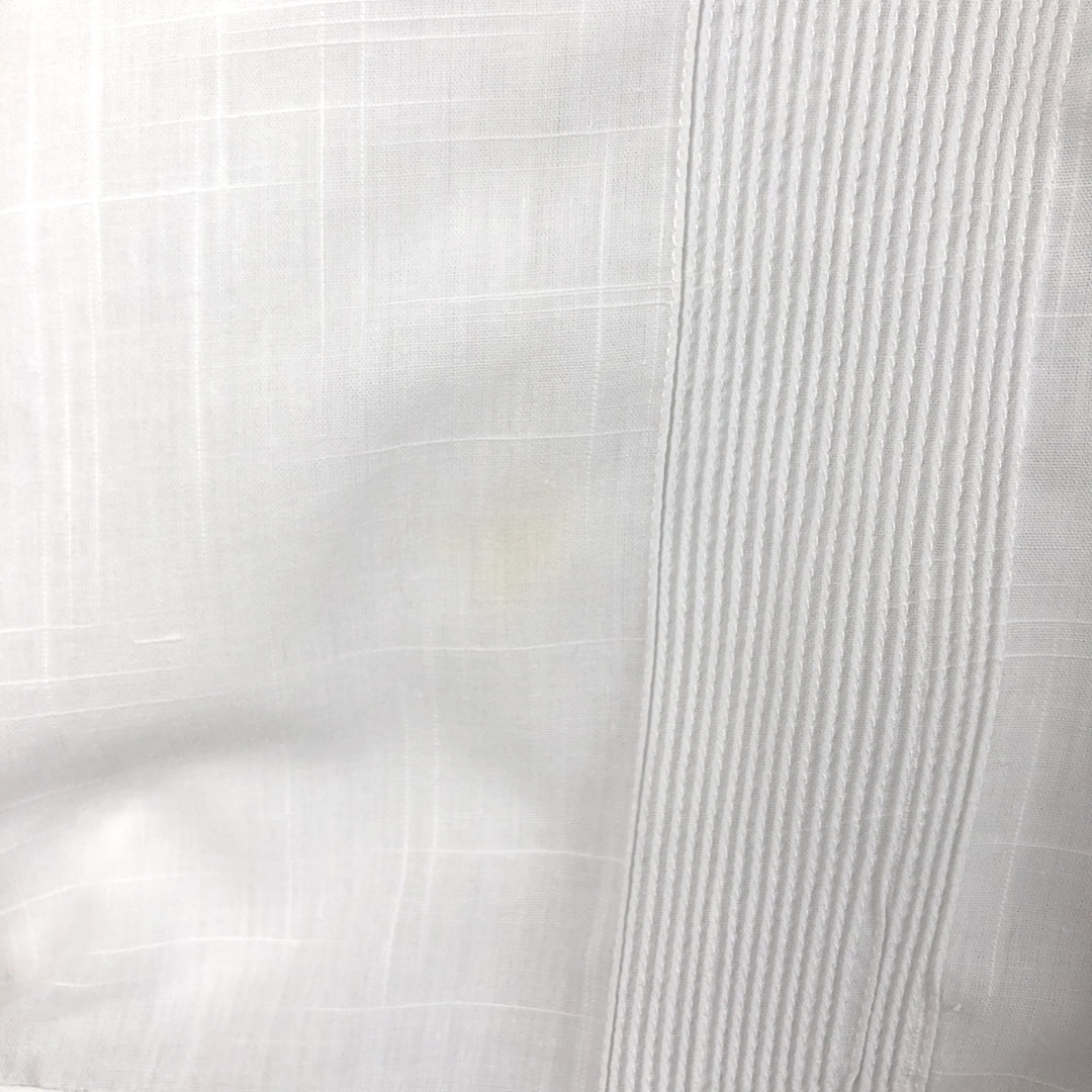 RAMON Short-Sleeve Open Collar Mexican Shirt Cuban Shirt Box Shirt Men's Size L unclear white type Vintage Second Hand