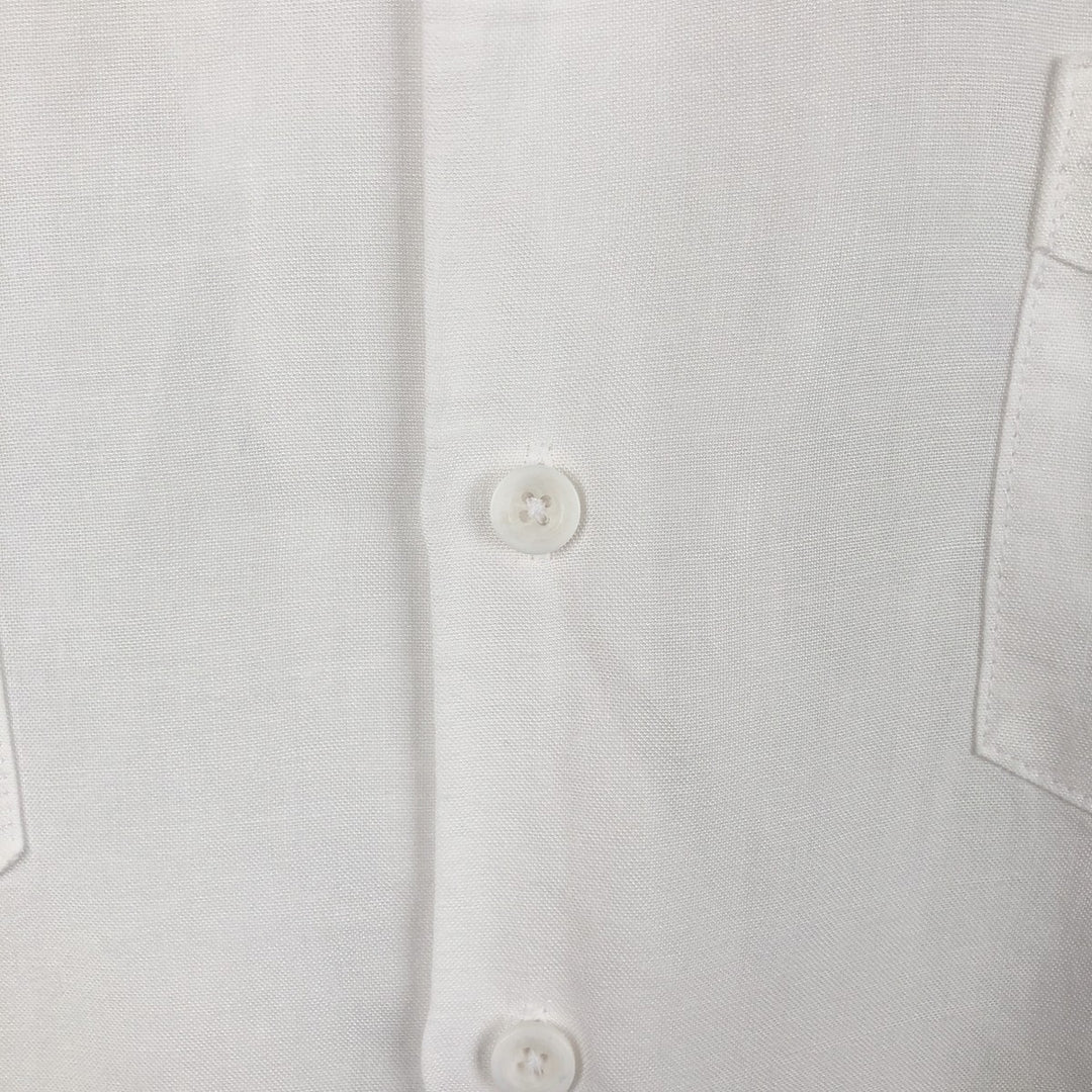 Cubavera Short-Sleeve Open-Collar Mexican Shirt, Cuban Shirt, Boxy Shirt, Men's Size L Lamy white type Vintage Second Hand