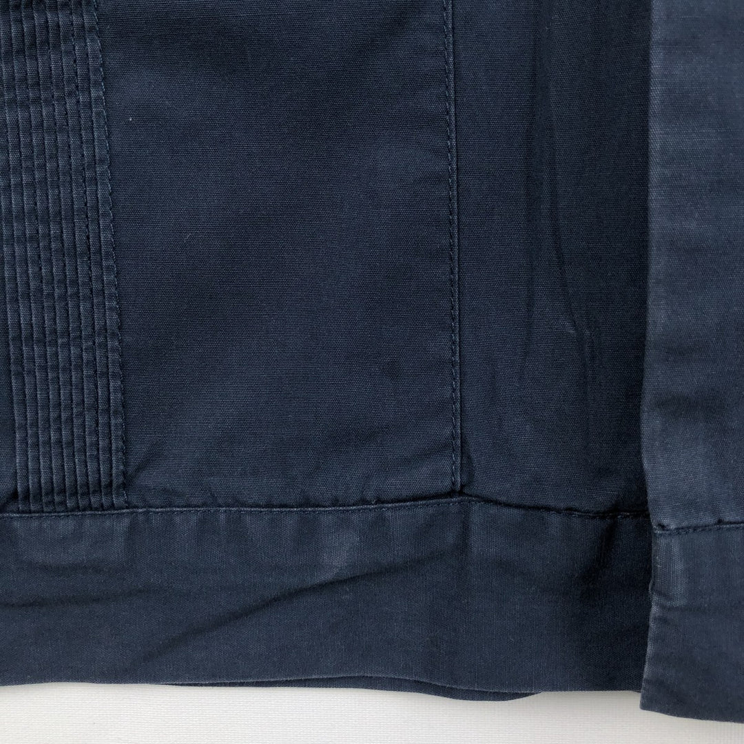 90'S GAP Short-Sleeve Open-Collar Mexican Shirt/Cuban Shirt/Box Shirt, Men's Size XL (approx.) cotton navy blue type Vintage Second Hand