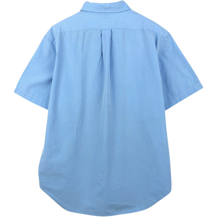 Ralph Lauren Classic Fit short sleeve button down shirt, men's size L cotton Blue type light blue Vintage Second Hand
