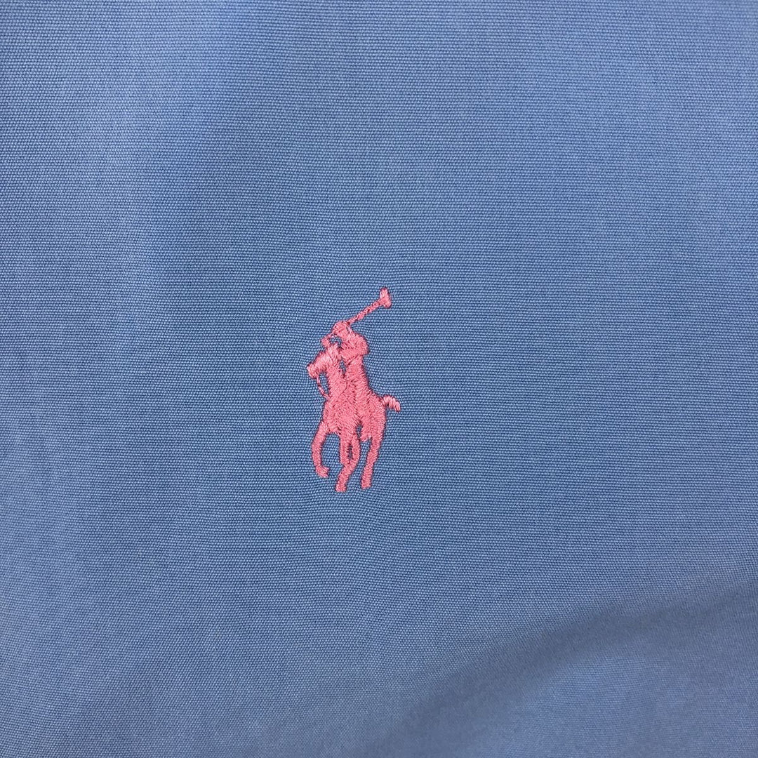 Ralph Lauren Classic Fit short sleeve button down shirt, men's size L cotton Blue type light blue Vintage Second Hand
