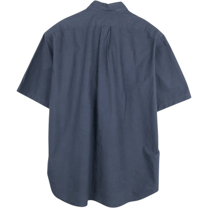 Ralph Lauren BLAKE short sleeve button down shirt, men's XL size cotton navy blue type Vintage Second Hand