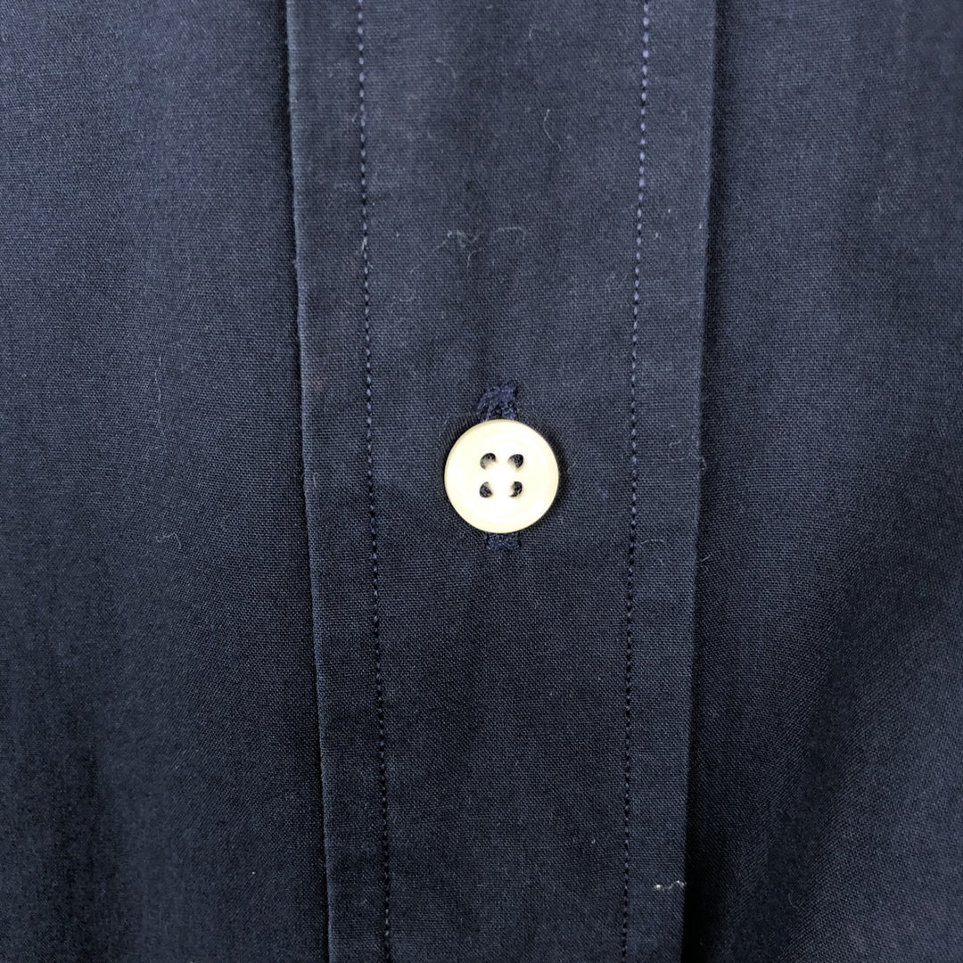 Ralph Lauren BLAKE short sleeve button down shirt, men's XL size cotton navy blue type Vintage Second Hand
