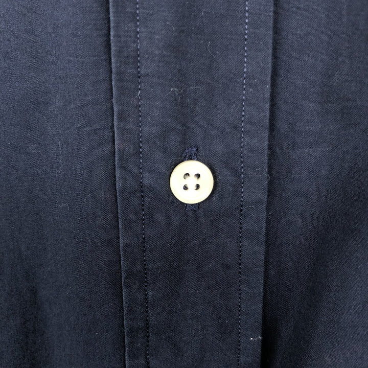 Ralph Lauren BLAKE short sleeve button down shirt, men's XL size cotton navy blue type Vintage Second Hand