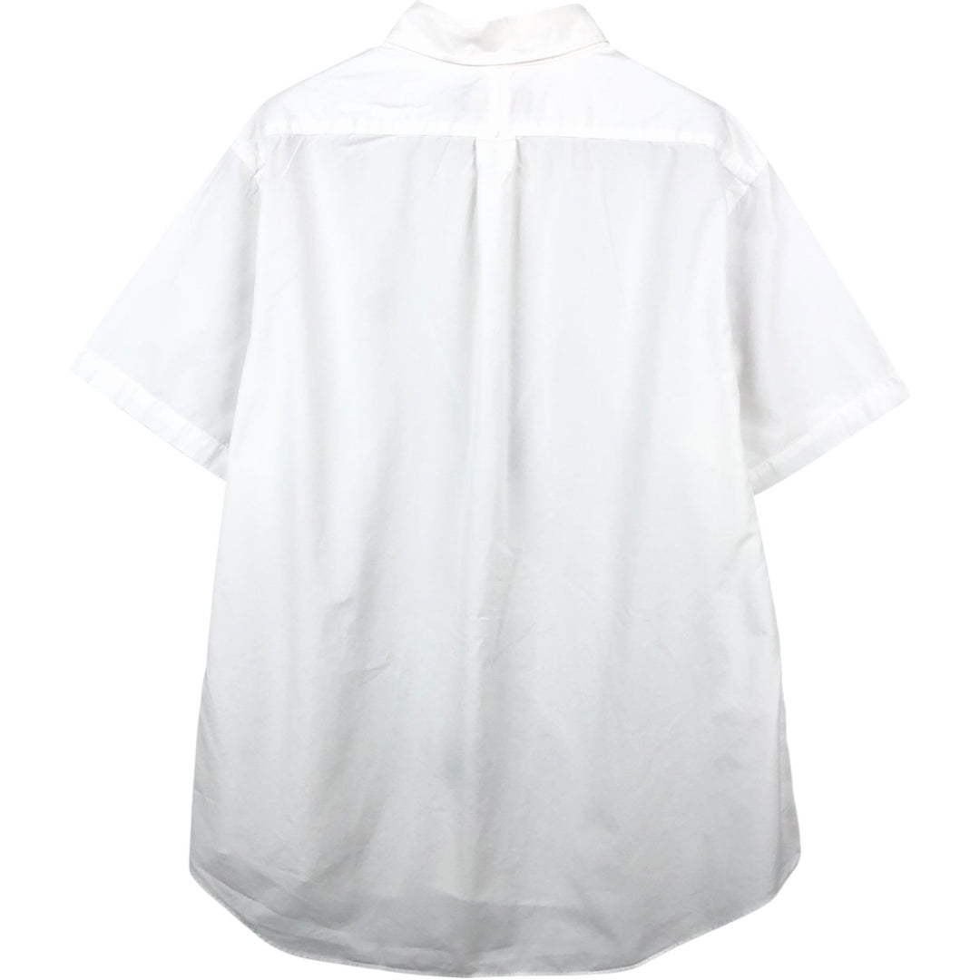 Ralph Lauren short sleeve button down shirt, men's XL size cotton white type Vintage Second Hand