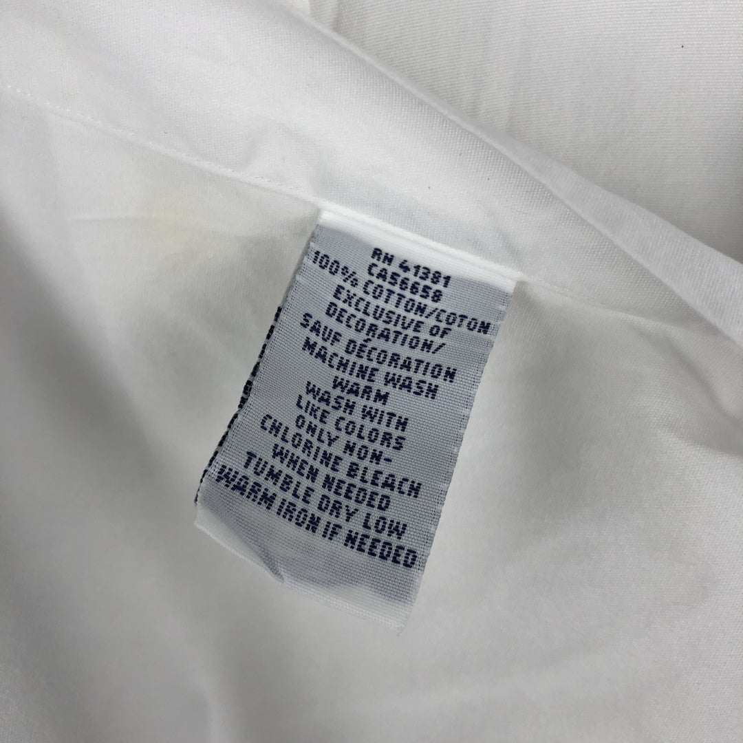 Ralph Lauren short sleeve button down shirt, men's XL size cotton white type Vintage Second Hand