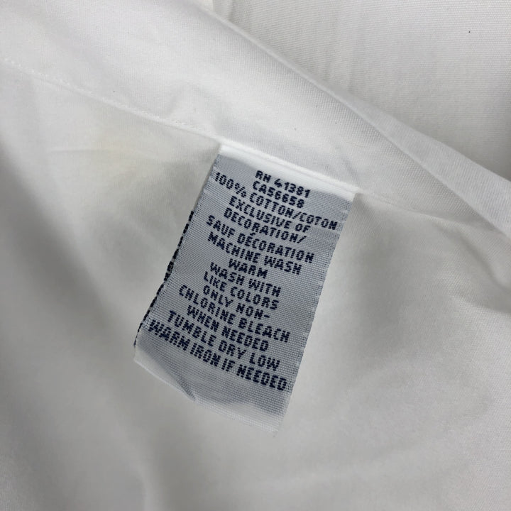 Ralph Lauren short sleeve button down shirt, men's XL size cotton white type Vintage Second Hand