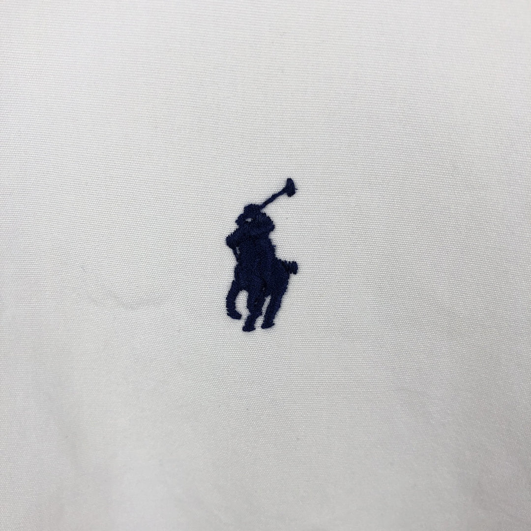 Ralph Lauren short sleeve button down shirt, men's XL size cotton white type Vintage Second Hand