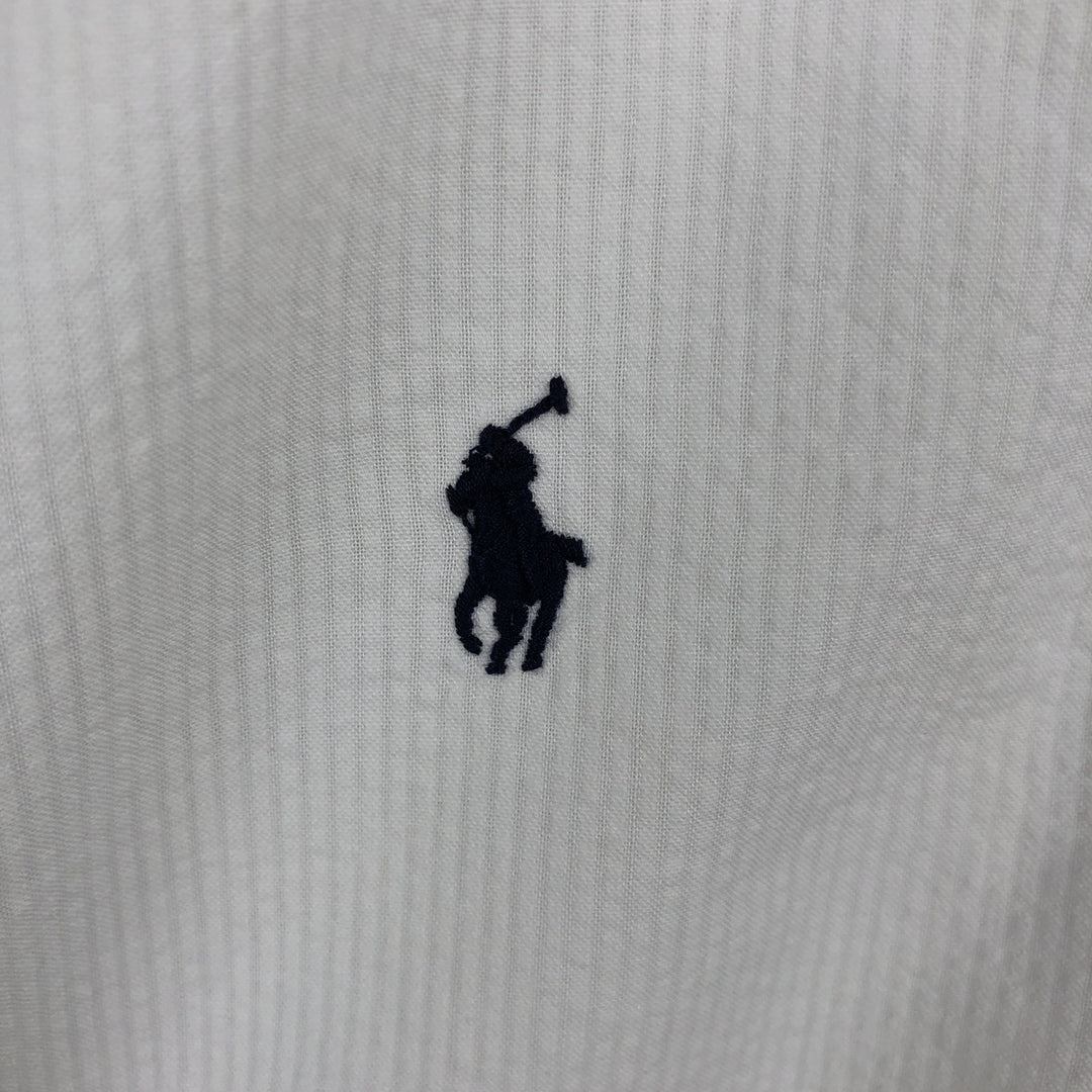 Ralph Lauren Seersucker Short Sleeve Button Down Shirt Men's M Size cotton white type Vintage Second Hand