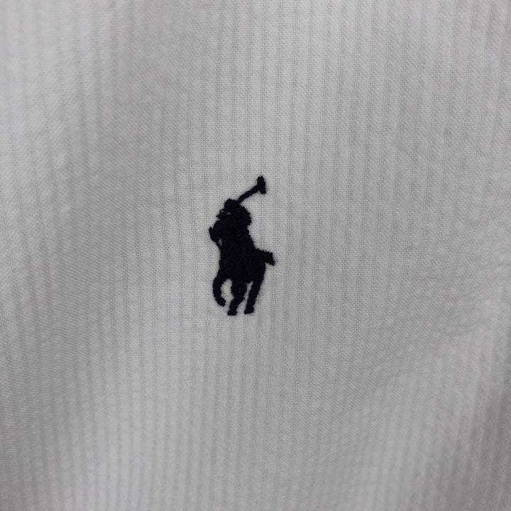 Ralph Lauren Seersucker Short Sleeve Button Down Shirt Men's M Size cotton white type Vintage Second Hand