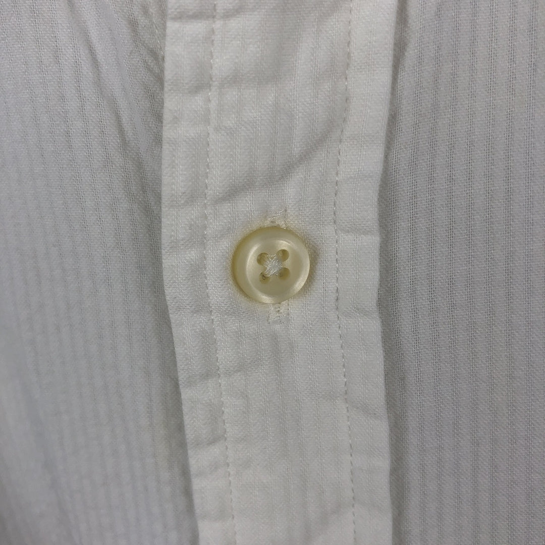 Ralph Lauren Seersucker Short Sleeve Button Down Shirt Men's M Size cotton white type Vintage Second Hand