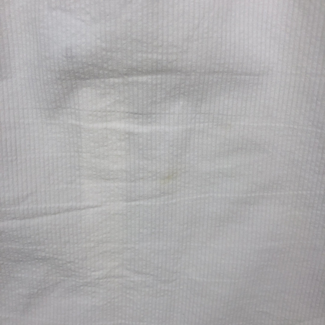 Ralph Lauren Seersucker Short Sleeve Button Down Shirt Men's M Size cotton white type Vintage Second Hand