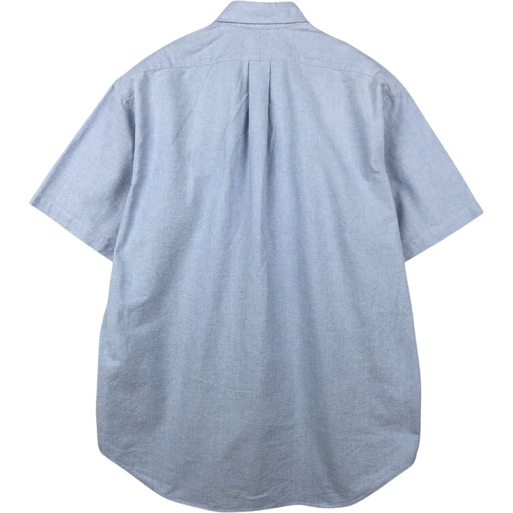 Ralph Lauren BLAKE short sleeve button down shirt, men's size L cotton Blue type light blue Vintage Second Hand