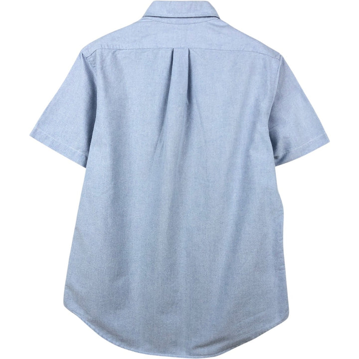 Ralph Lauren short sleeve button down shirt, men's size M cotton Blue type light blue Vintage Second Hand
