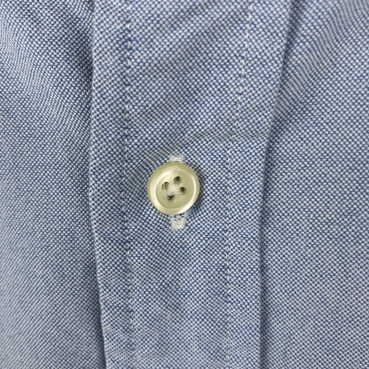 Ralph Lauren short sleeve button down shirt, men's size M cotton Blue type light blue Vintage Second Hand
