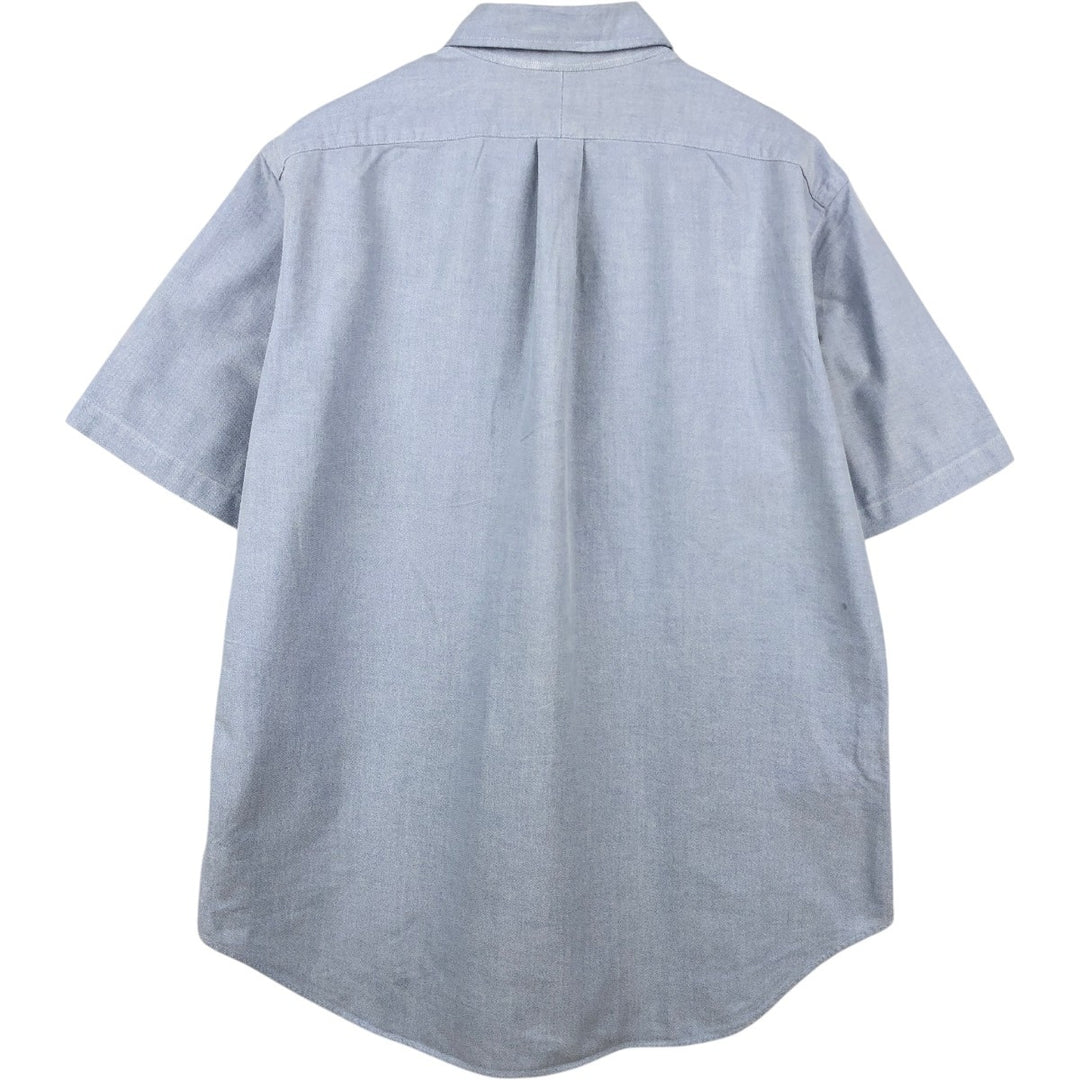 Ralph Lauren Classic Fit short sleeve button down shirt, men's size L cotton Blue type light blue Vintage Second Hand