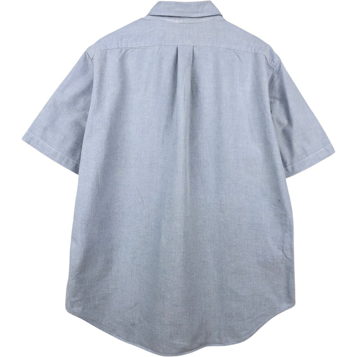 Ralph Lauren Classic Fit short sleeve button down shirt, men's size L cotton Blue type light blue Vintage Second Hand