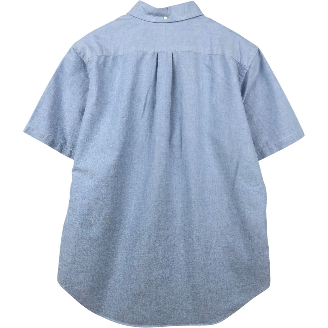 Ralph Lauren Classic Fit short sleeve button down shirt, men's size L cotton Blue type light blue Vintage Second Hand
