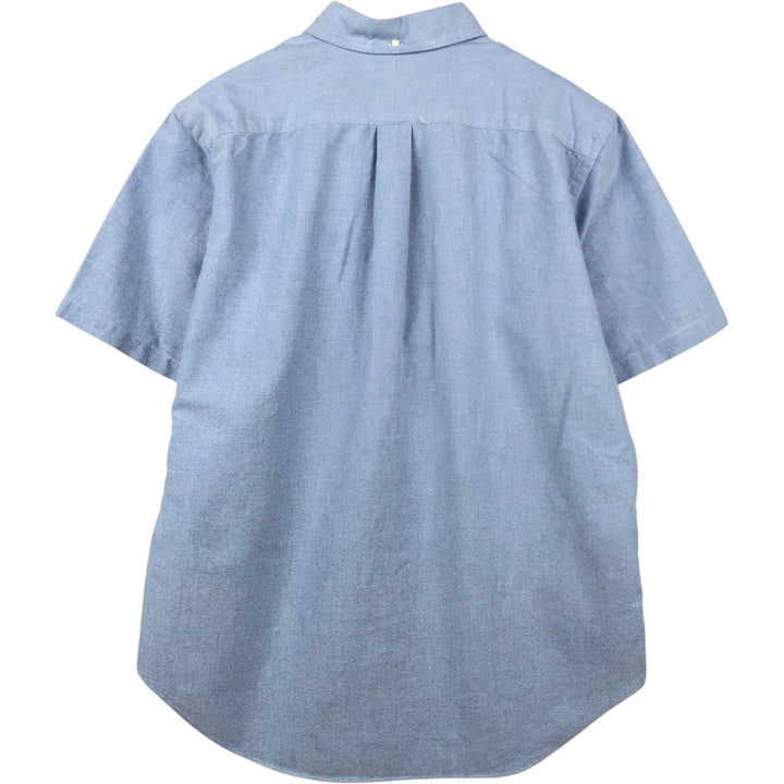 Ralph Lauren Classic Fit short sleeve button down shirt, men's size L cotton Blue type light blue Vintage Second Hand