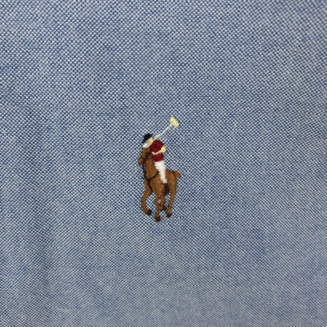 Ralph Lauren Classic Fit short sleeve button down shirt, men's size L cotton Blue type light blue Vintage Second Hand