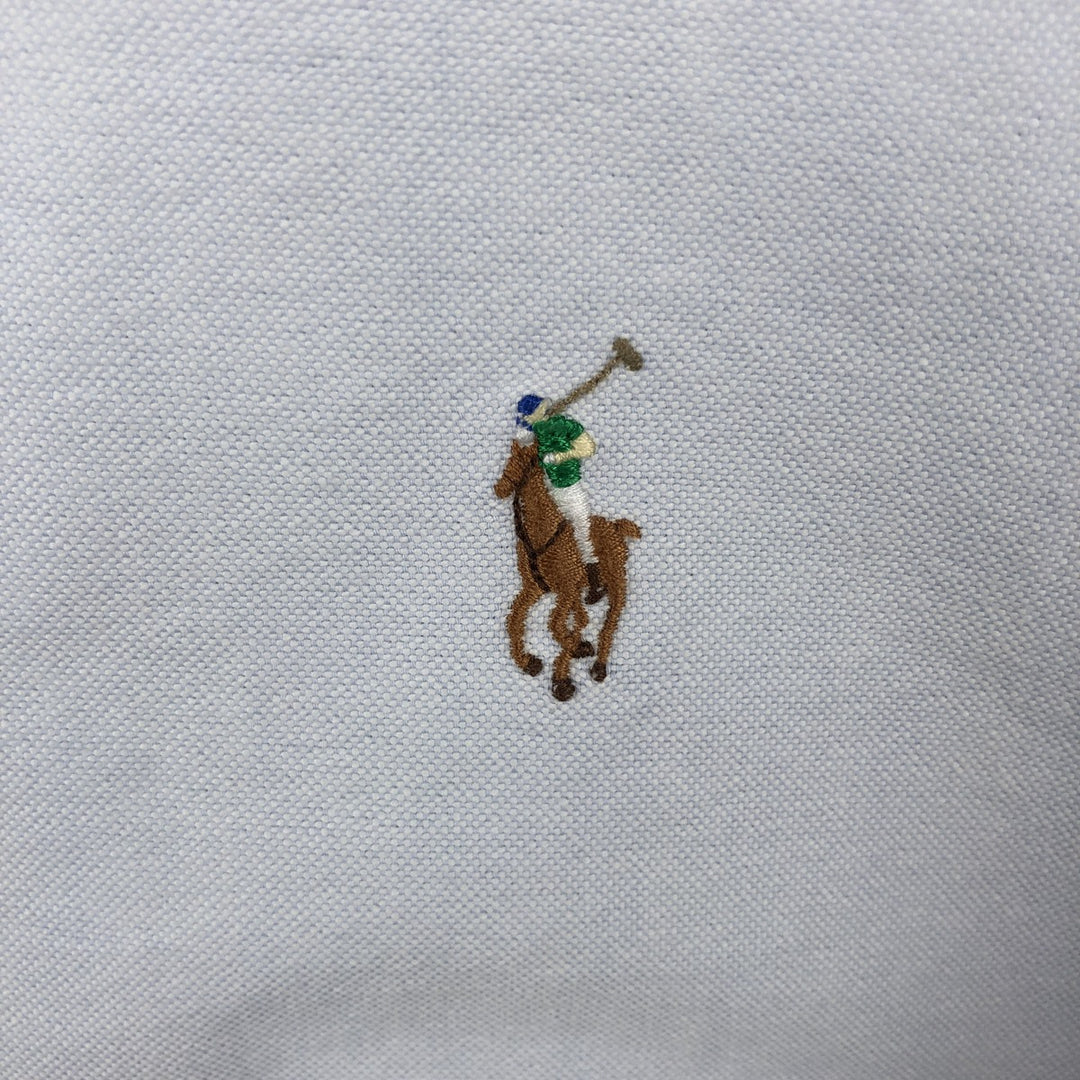 Ralph Lauren Classic Fit short sleeve button down shirt, men's size L cotton Blue type light blue Vintage Second Hand