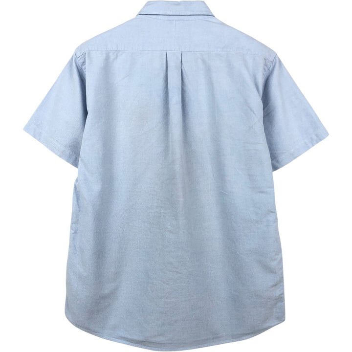 Ralph Lauren short sleeve button down shirt, men's XL size cotton Blue type light blue Vintage Second Hand