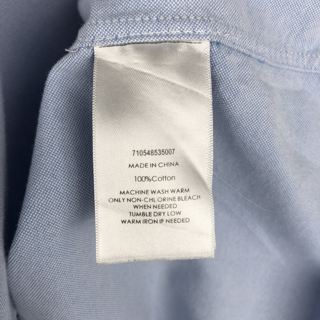 Ralph Lauren short sleeve button down shirt, men's XL size cotton Blue type light blue Vintage Second Hand