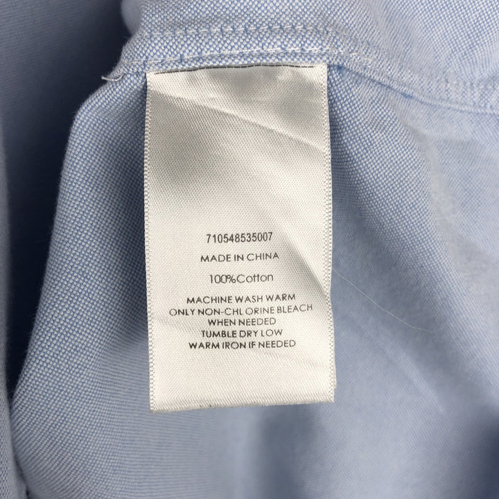 Ralph Lauren short sleeve button down shirt, men's XL size cotton Blue type light blue Vintage Second Hand