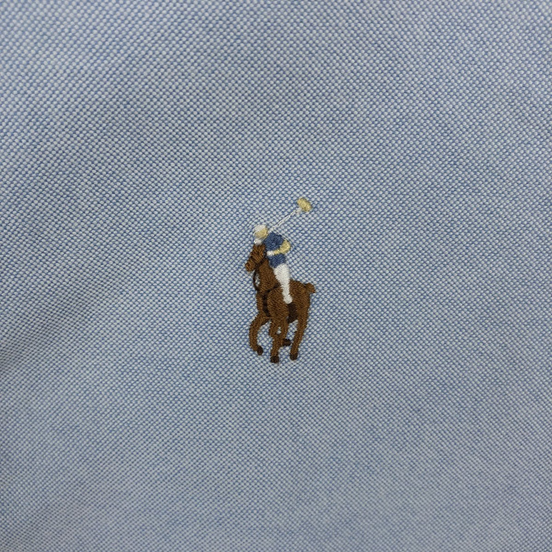 Ralph Lauren short sleeve button down shirt, men's XL size cotton Blue type light blue Vintage Second Hand